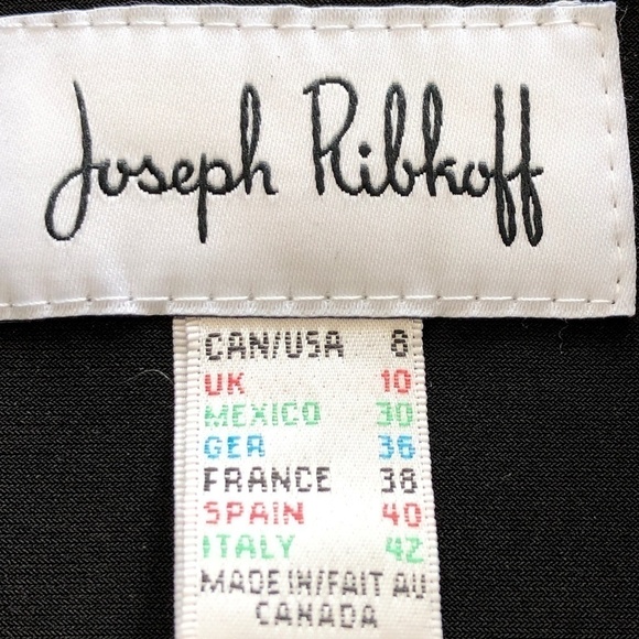 Joseph Ribkoff, Blazer, Black‎ And White, With Black Fringe Trim, Size 8 - Picture 15 of 15